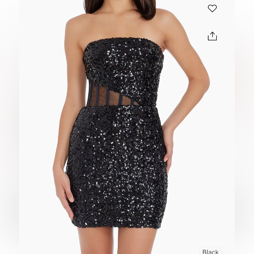 NWT Dress the Population Cherie black dress